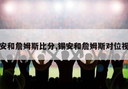 锡安和詹姆斯比分,锡安和詹姆斯对位视频