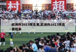 欧洲杯2023预选赛,欧洲杯2023预选赛程表