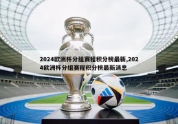 2024欧洲杯分组赛程积分榜最新,2024欧洲杯分组赛程积分榜最新消息